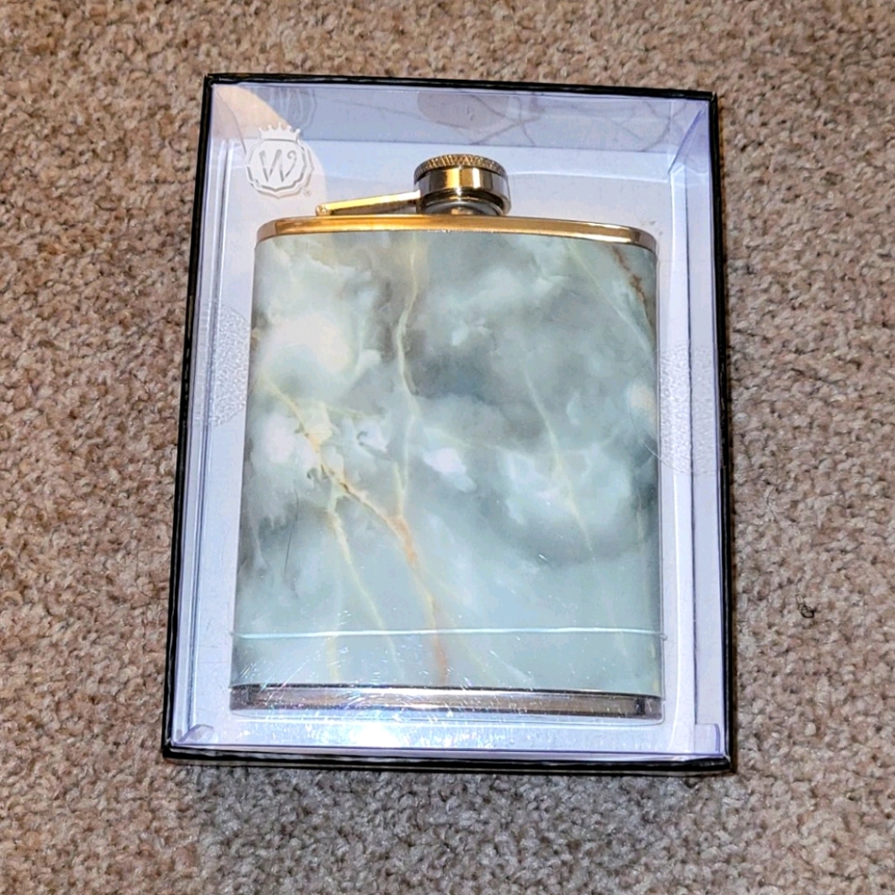 Marble swirl flask